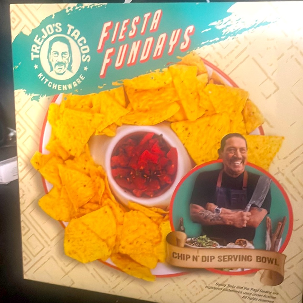 Trejo’s Chips and Salsa party platter